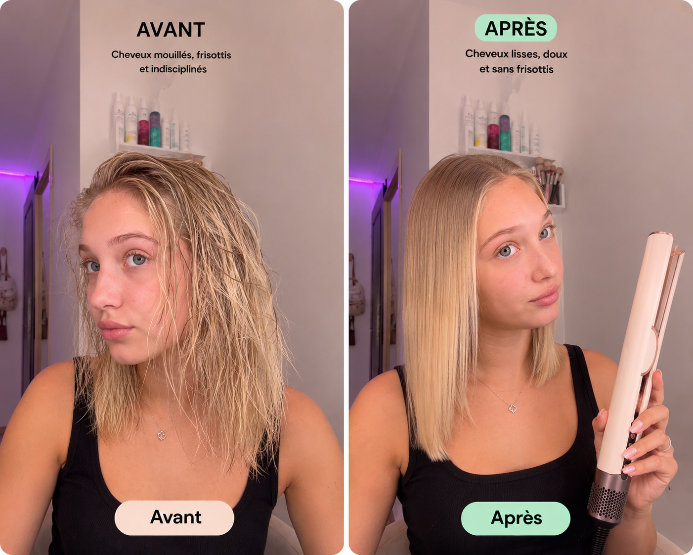 AirFusion™ – Lisseur 2 en 1 & Technologie ionique