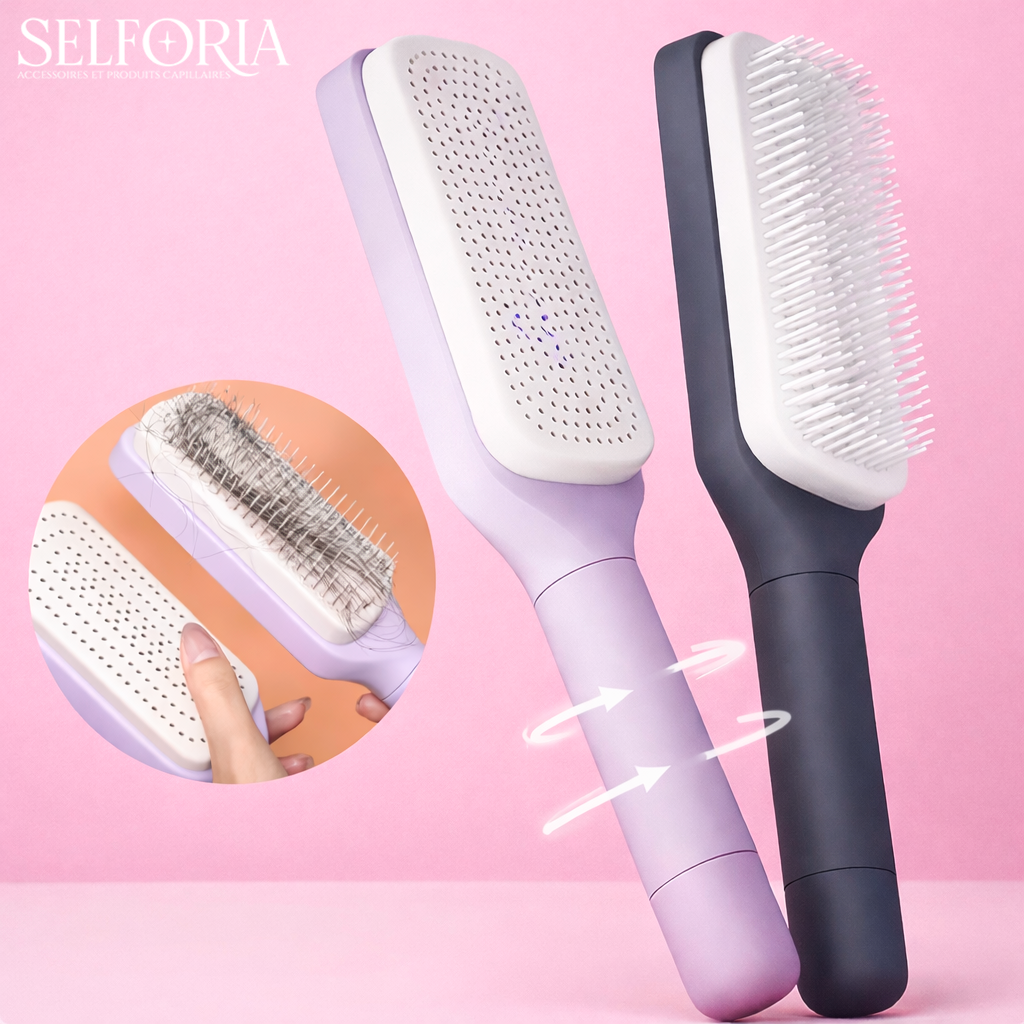 Brosse Démêlante Auto-Nettoyante