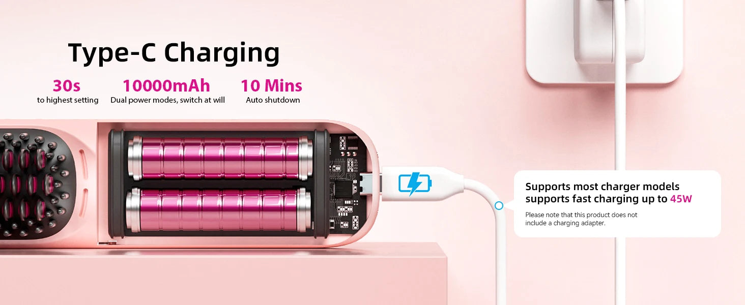 Selforia FreeStyle Pro™ – Brosse Lissante Sans Fil & Rechargeable