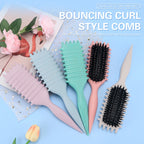 Brosse Définisseur de Boucles 2-en-1 - Démêle & Met en Forme les Boucles