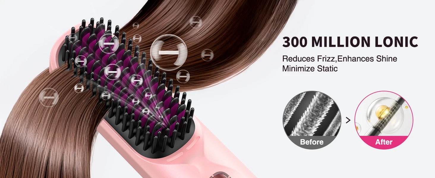 Selforia FreeStyle Pro™ – Brosse Lissante Sans Fil & Rechargeable