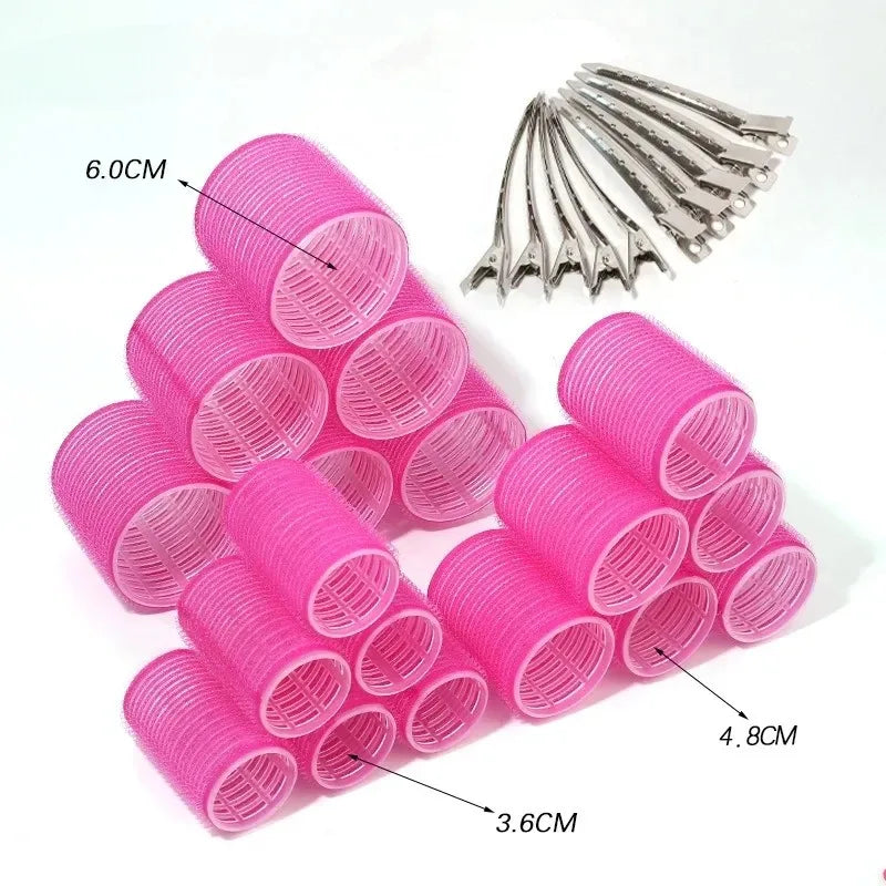 Kit 28 Bigoudis Auto-Fixants + Pinces