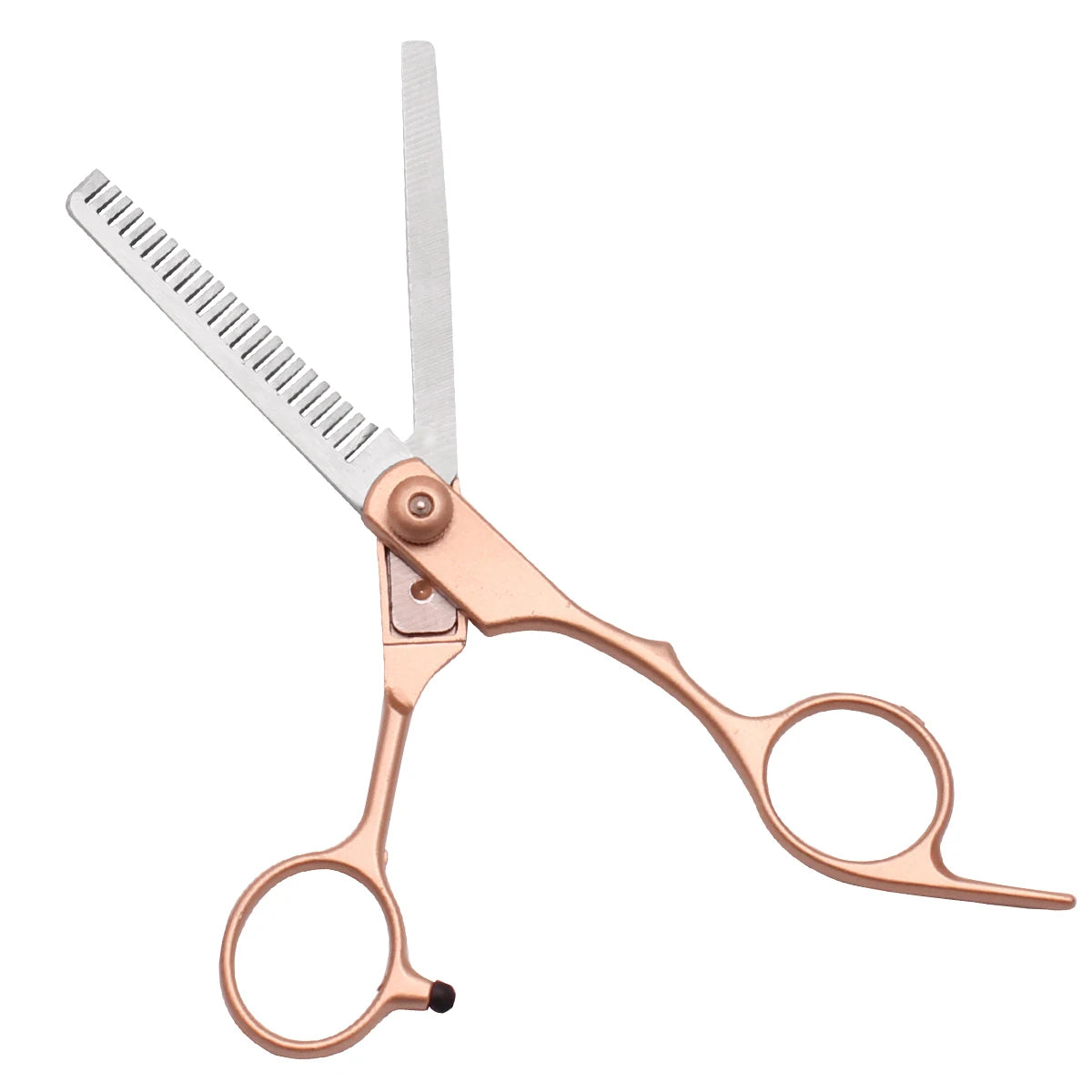 Duo de Ciseaux Coiffure Rose Gold – Coupe Précise & Démêlage Fin, Acier Japonais Premium