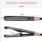 Lisseur-Boucleur Professionnel 2-en-1 à Plaques Torsadées – Chauffe Rapide & Résultat Brillant