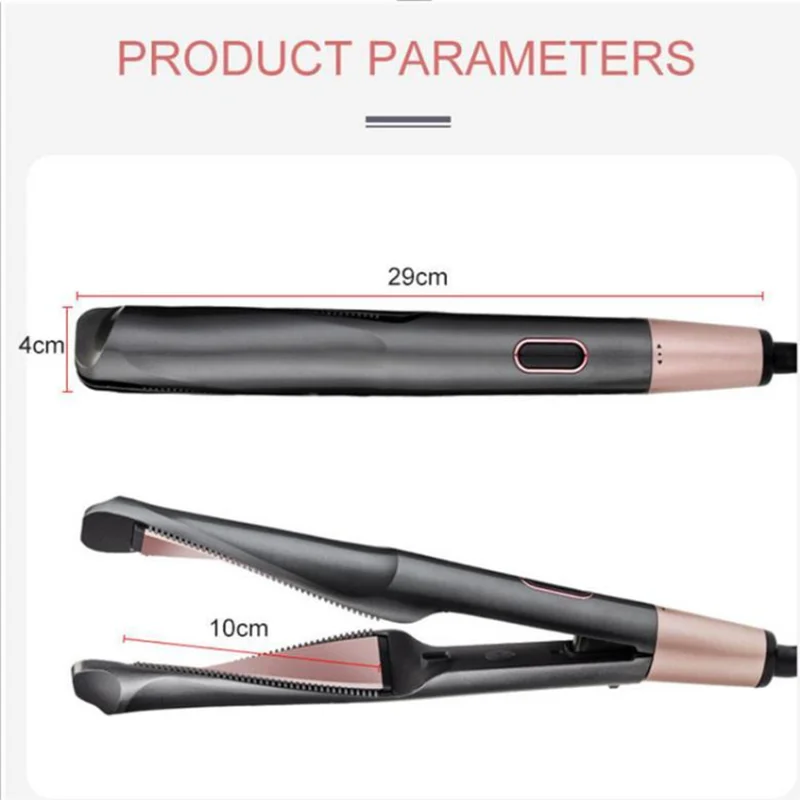 Lisseur-Boucleur Professionnel 2-en-1 à Plaques Torsadées – Chauffe Rapide & Résultat Brillant