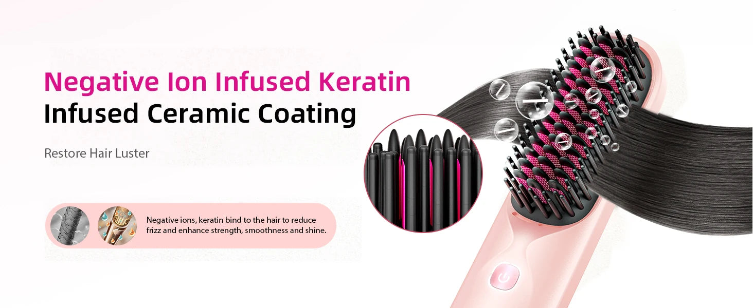 Selforia FreeStyle Pro™ – Brosse Lissante Sans Fil & Rechargeable