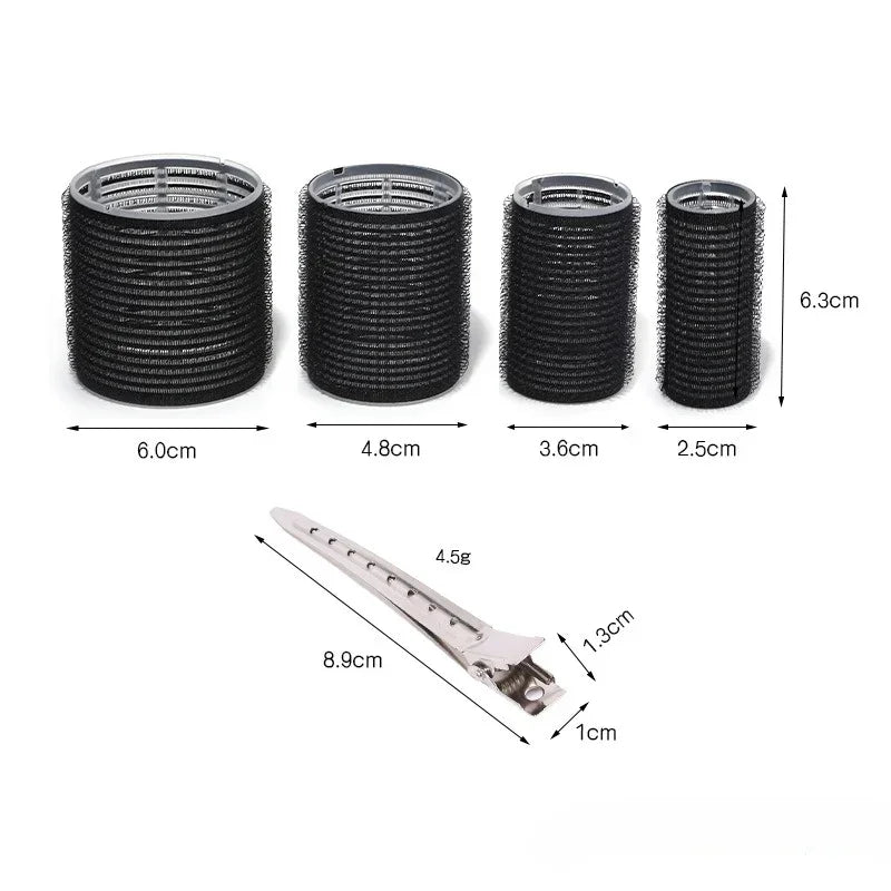 Kit 28 Bigoudis Auto-Fixants + Pinces