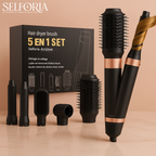 Selforia AirGlow 5-en-1 - Séchage Express, Lissage, Boucles Automatiques & Volume Professionnel