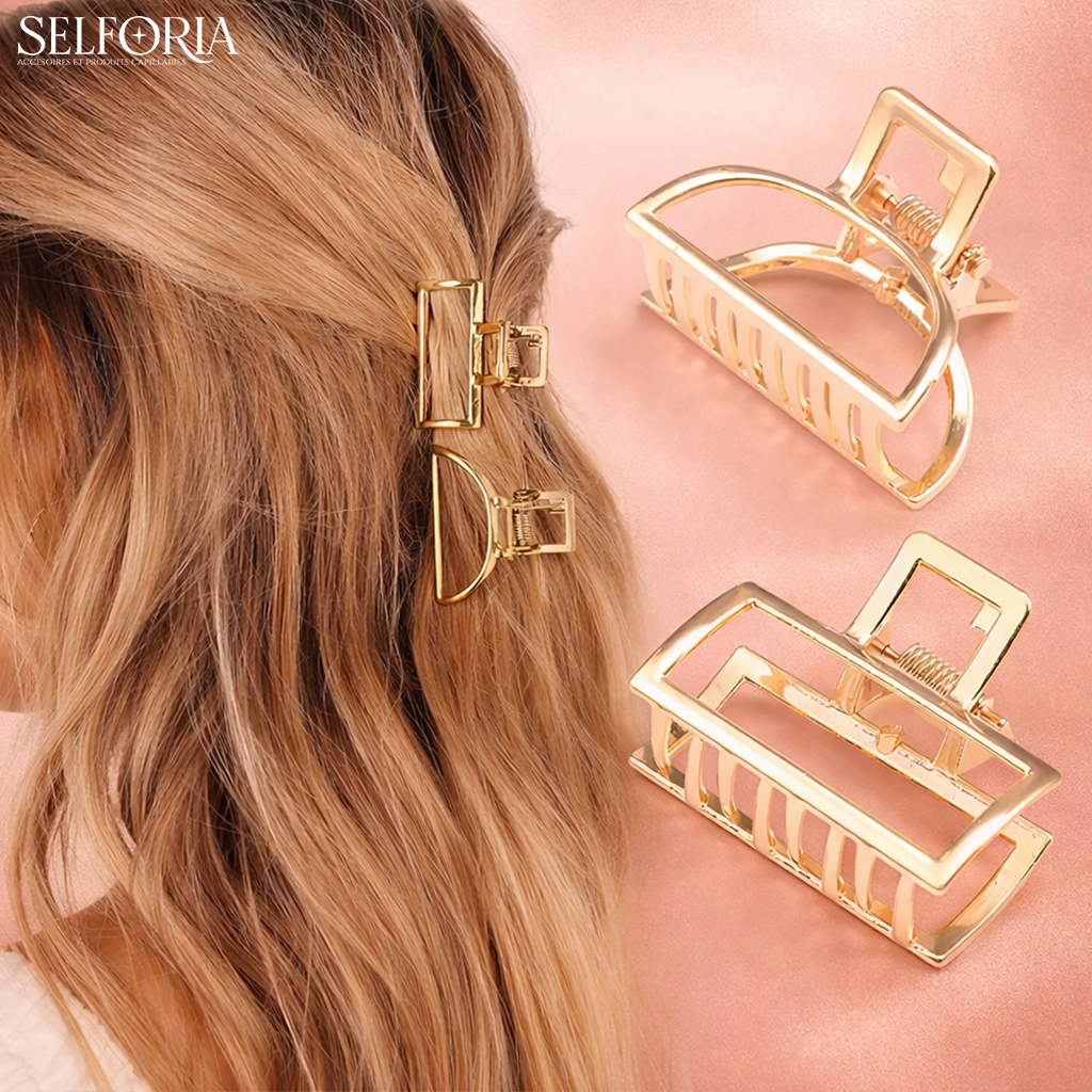 Golden Clip - Duo de Mini Pinces Dorées